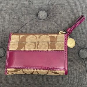Coach mini key chain wallet